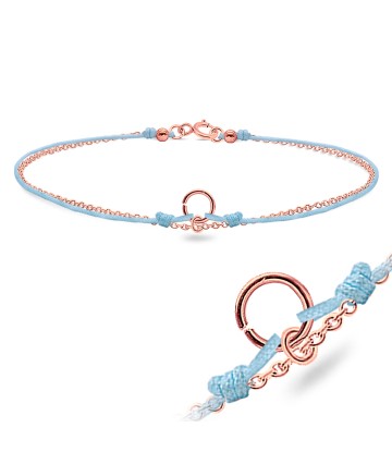 Rose Gold Plated Shiny Rope Anklet ANK-101-RO-GP